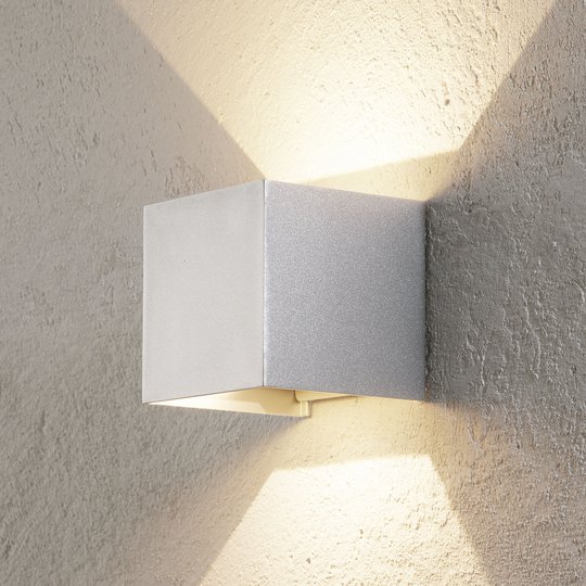 LED-ulkoseinälamppu Cube alumiini