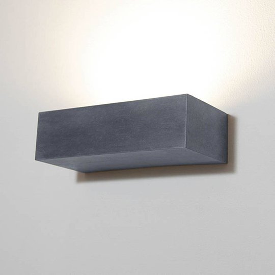 LED-ulkoseinävalaisin 1091, suorakulma, musta