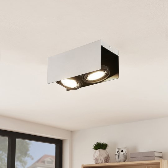 Arcchio Ocula -LED-kattokohdevalo GU10, 2-lamp.
