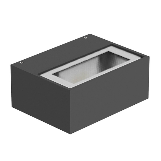 LED-ulkoseinälamppu Orion H M down antrasiitti 830