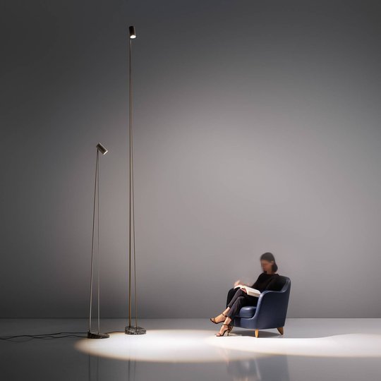 OLEV Boom -LED-lattiavalo 240 cm IP20 titaani