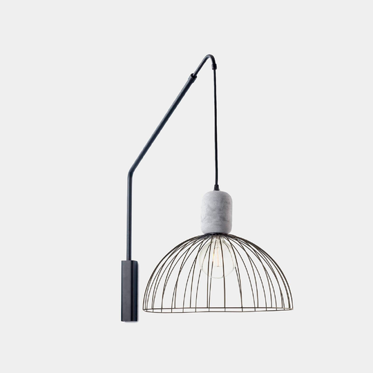 LEDS-C4 Contrast -seinävalaisin musta, Ø 48,7 cm