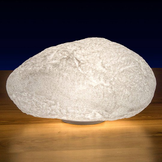 Graniitinvärinen LED-kivivalaisin, akku, 47 cm