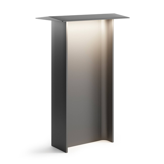Luceplan Fienile -LED-pylväsvalo 72cm tummanharmaa