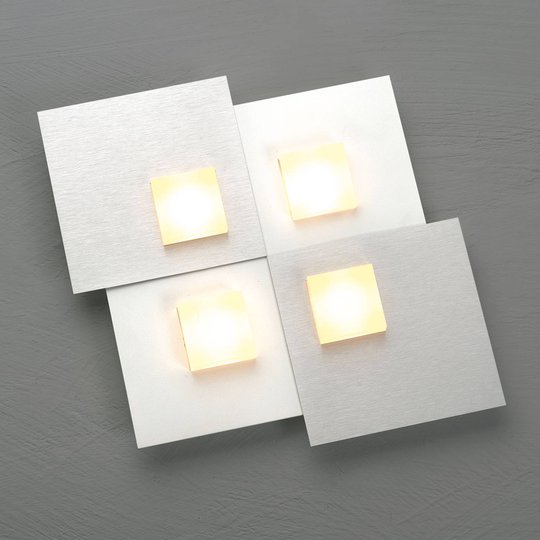 Bopp Pixel 4.0 LED-kattovalaisin 2-lamp., alu