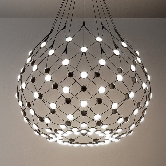 Luceplan Mesh riippuvalaisin Ø 80 cm 1 m ripustin