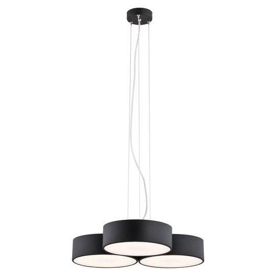 LED-riippuvalo Dayton, 3-lamppuinen, musta