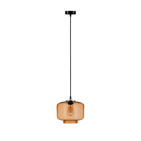 Tube-riippuvalo, meripihka lasivarjostin Ø 25 cm