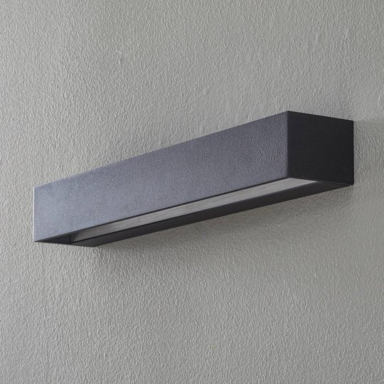 BEGA Studio Line seinävalo leveä musta/alu 50cm