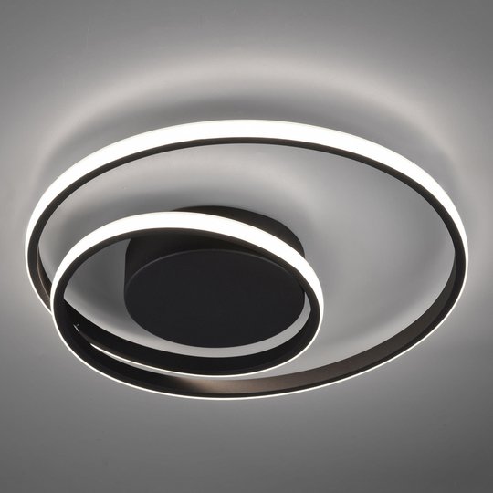 LED-kattovalaisin Zibal, himmennettävä, musta