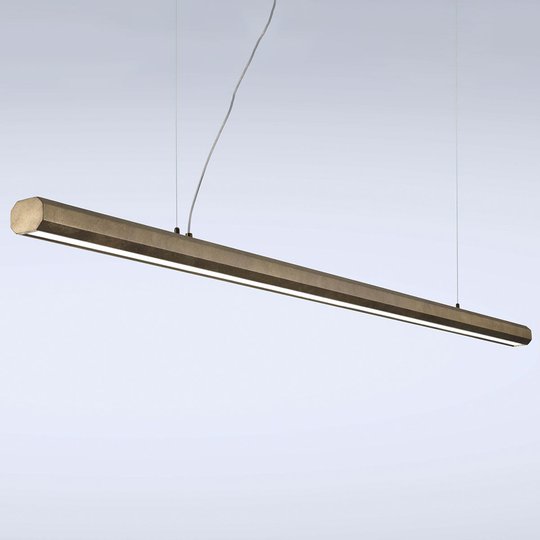 LED-riippuvalaisin Materica, tanko 200 cm messinki