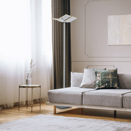 B-Leuchten Domi LED-lattiavalaisin, nikkeli