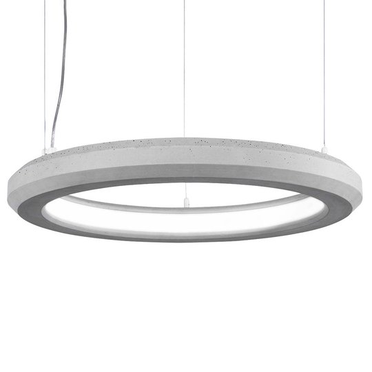 LED-riippuvalaisin Materica, sisä Ø 60 cm betoni