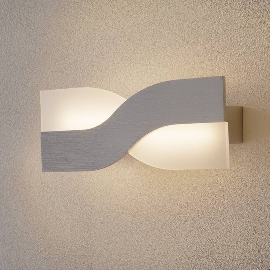 LED-seinävalaisin Riace 30 cm alumiini