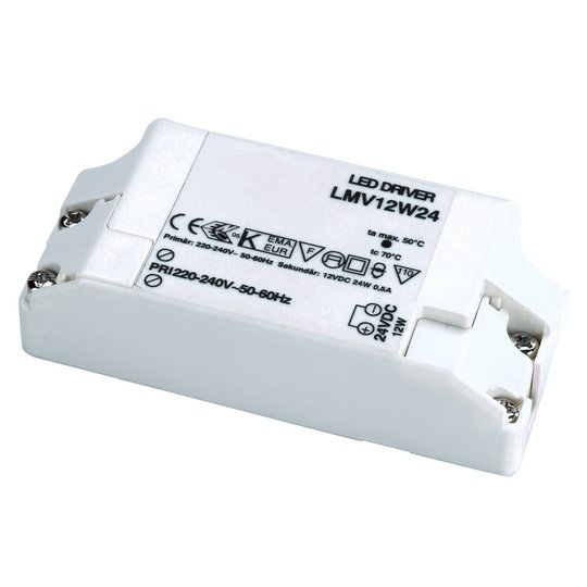 Virtalähde LEDille 24V 12 W