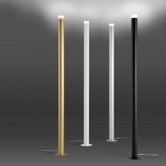 Lattiavalo LED Pole, teskturoitu musta