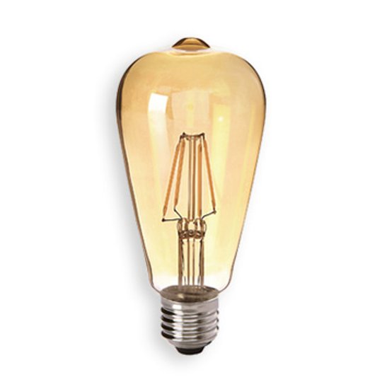E27 4,5W 824 LED-rustiikkilamppu kultainen, kirkas