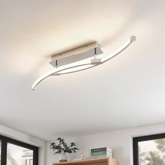 Lindby Rouven -LED-kattovalaisin, kaareva, 4-lamp.