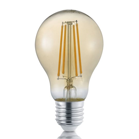 LED-filam.lamppu E27 8W gold Switch Dimmer 2700K
