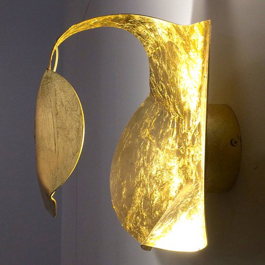 Gi.Gi-LED-design-seinävalaisin, 40 cm, kulta
