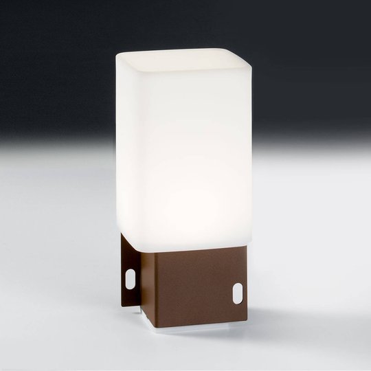 LED-ulkokoristevalaisin Cuadrat - 6-USB, corten