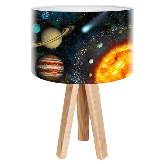 Pöytävalaisin Space realistisella avaruuskuvalla