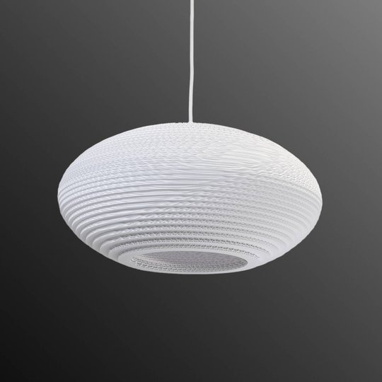 Riippuvalaisin Disc, valkoinen Ø 43 cm