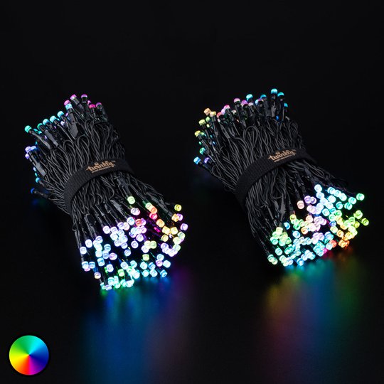 Valoketju Twinkly RGB, musta, 400-lamppuinen, 32 m