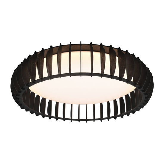 LED-kattovalaisin Monte, CCT, Ø 60 cm, musta