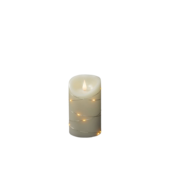 LED-vahakynttilä, valoväri lämmin valkoinen 17,8cm