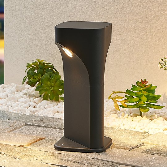Lucande Valdeta -LED-pollarilamppu, korkeus 30 cm