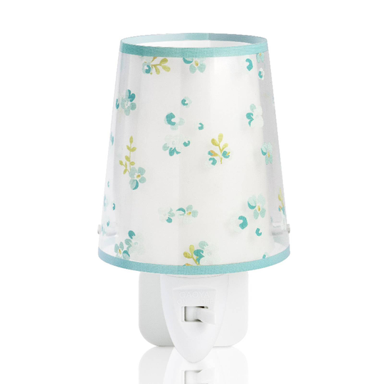 Lasten LED-yövalo Dream Flowers, vihreä