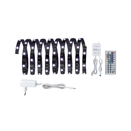 Paulmann YourLED ECO -LED-nauha 3m RGB musta