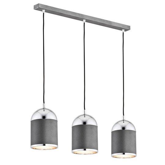 Riippuvalaisin Anadia, 3-lamp. pitkä antrasiitti