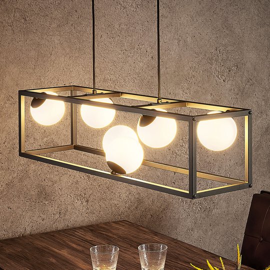 Lindby Utopia -LED-riippuvalaisin, 6-lamppuinen