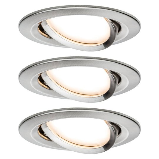 Paulmann Nova LED-kohdevalaisin 3 kpl, rauta