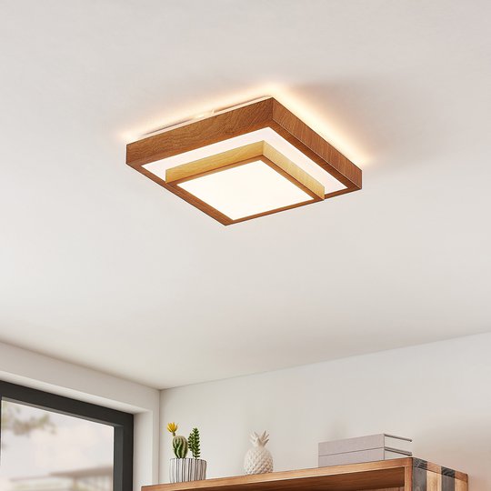 Lindby Mendosa -LED-kattovalaisin, kulmikas