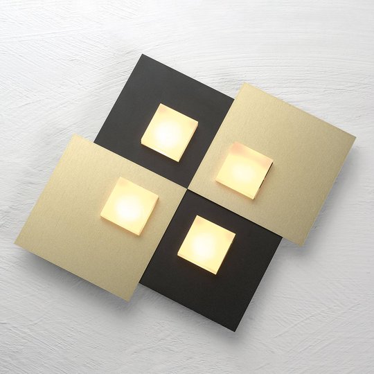 Bopp Pixel 4.0 LED-kattovalaisin, 2-lamp., musta