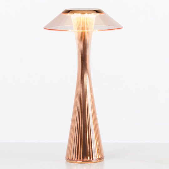 Kartell Space -design-LED-pöytälamppu, kupari