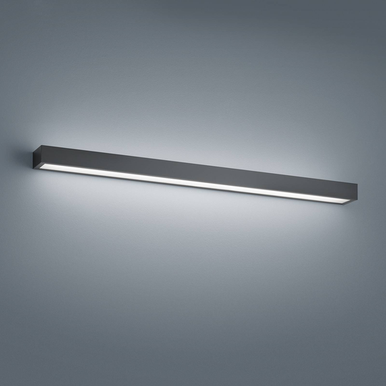 Helestra Theia -LED-seinävalo, mattamusta, 90 cm
