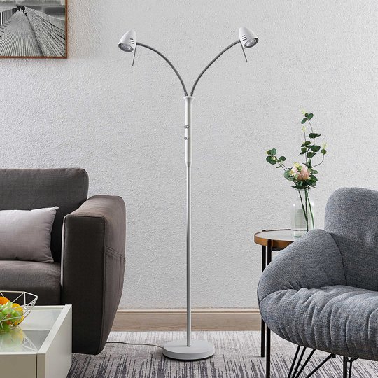 Lindby Heyko -LED-lattiavalo, himmennys, 2-lamp.