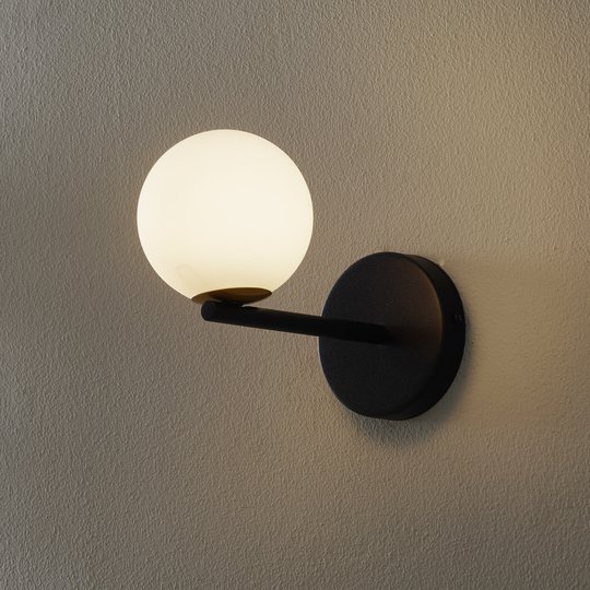 Seinävalaisin Gama, musta, lasipallot