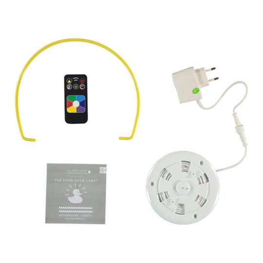 DUCK-DUCK XL -design-LED-ulkovalo, keltainen