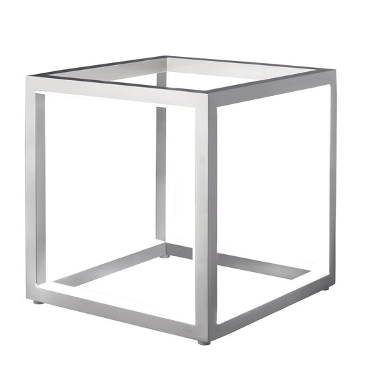 Delux - LED-pöytälamppu kuutiomuodossa alu 20cm