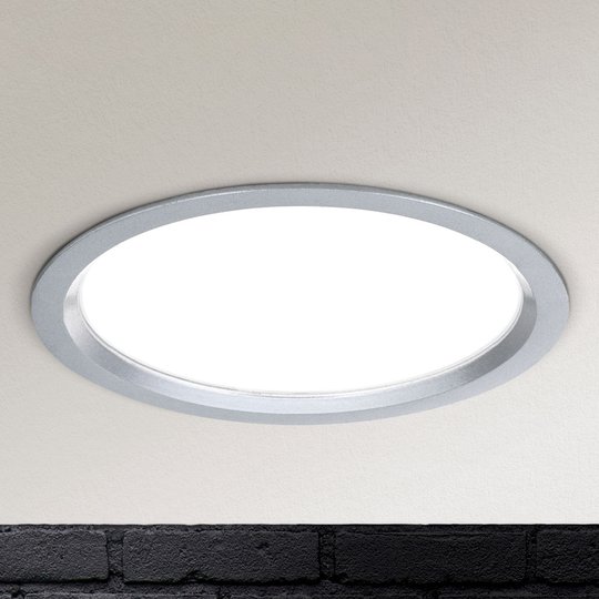 Himmennettävä LED-uppovalaisin Spock Ø 17 cm hopea