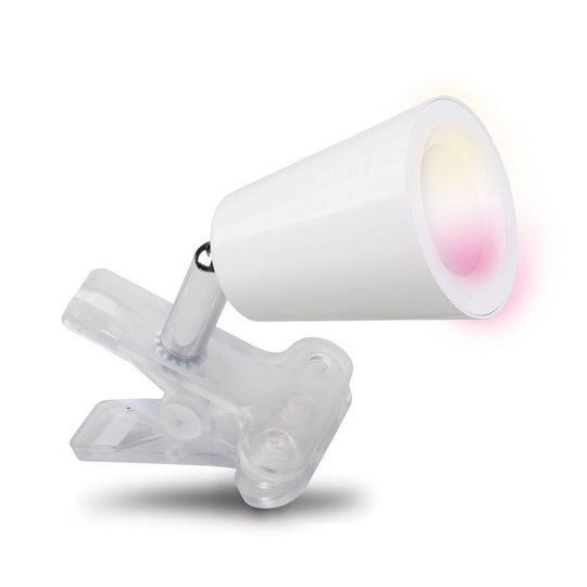 iDual Quartz Clip -LED-klipsilamppu, valkoinen