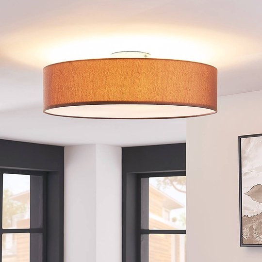 Kangaskattovalaisin Sebatin, E27-LED, vaaleanrusk.