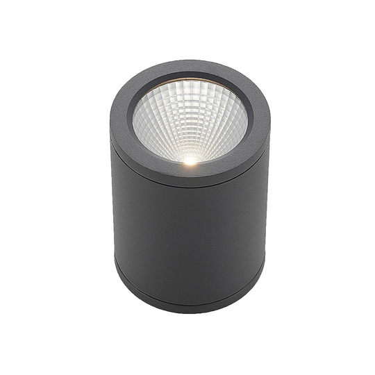 LED-alasvalo Embla alumiinia, IP54, tummanharmaa