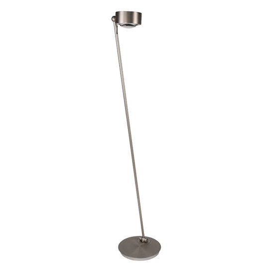 LED-lattiavalaisin Puk Maxx Floor Mini, nikkeli