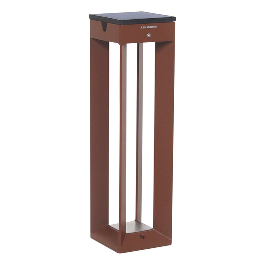 LED-aurinkolamppu Borne, sensori, 45 cm, corten